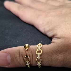 Sterling Silver Oval Link Post Hoop Earrings